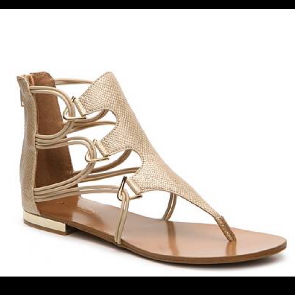 Aldo Chiocchio Gold Gladiator Sandal